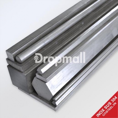 Inox tròn đặc SUS304 phi 10 đến 150 mm Possco Korea Hàn Quốc